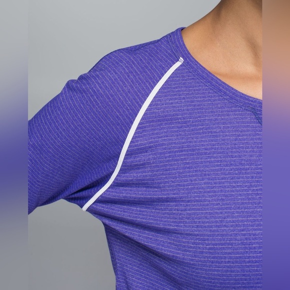 Lululemon Weightless Crew~ Heathered Bruised Berry size 8 - Picture 4 of 14